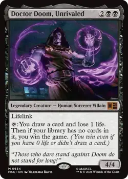 Doctor Doom, Unrivaled (Commander: Marvel Super Heroes) - NM Pack Fresh MTG - Image 1