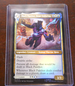 MTG MARVEL SUPER HEROES KING T'CHALLA BLACK PANTHER HOPE ENDURING FOIL M 0219 - Image 1