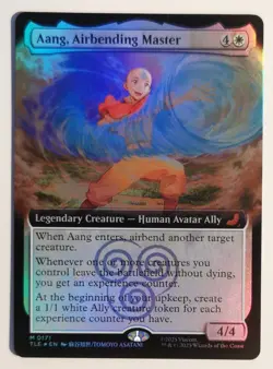 Aang, Airbending Master Extended Art Foil: Mtg Card NM - Image 1
