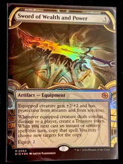 Sword of Wealth and Power RAISED FOIL!!! MAGIC THE GATHERING CARD - Image 1