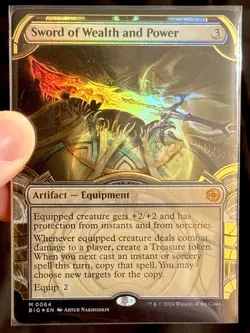 Sword of Wealth and Power RAISED FOIL!!! MAGIC THE GATHERING CARD - Image 2