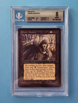 Beta Zombie Master MTG Graded BGS 8 NM - Mint! - Image 1