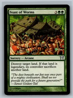 Magic MTG Champions of Kamigawa Feast of Worms #207/306 TCG CCG - Image 1