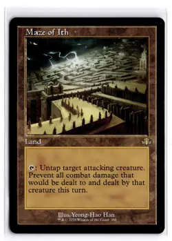 Maze of Ith (Retro Frame) 398 Rare Dominaria Remastered Magic: The Gathering NM - Image 1
