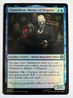 NM Foil Chameleon, Master of Disguise, MTG, Marvel's Spider-Man, Magic, 27 - Image 1