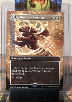 Restoration Seminar (Borderless) Secrets of Strixhaven Regular Mythic MTG - Image 1