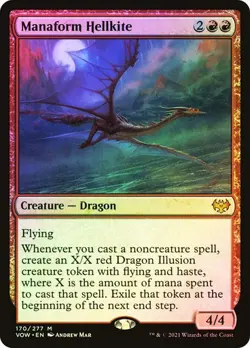 Magic The Gathering MTG MANAFORM HELLKITE FOIL Innistrad: Crimson Vow NM - Image 1