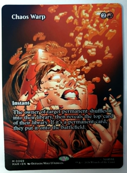 Chaos Warp - Borderless Mythic - MTG Marvel Super Heroes MAR - 0069 NM - Image 1