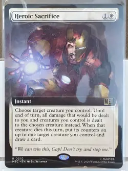 Heroic Sacrifice (Extended Art) Commander: Marvel Super Heroes Foil - Image 1