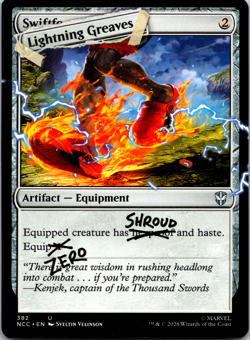 Lightning Greaves - 2026 Magic The Gathering Secret Lair Drop Deadpool Non Foil - Image 1
