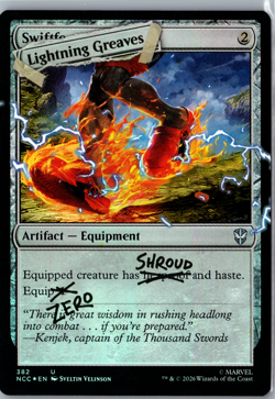Lightning Greaves - 2026 Magic The Gathering Secret Lair Drop Deadpool Foil - Image 2