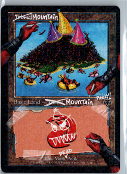 Mountain 2026 Magic The Gathering Secret Lair Drop Deadpool Pool Party Foil - Image 2