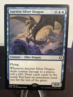 MTG Ancient Silver Dragon - Commander Legends - Image 1