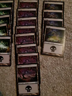 MTG 24 Swamp - basic land cards - Core 2011 - Image 2