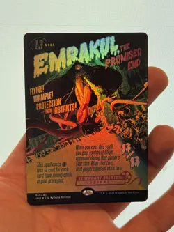 1X FOIL Emrakul, the Promised End BORDERLESS POSTER MINT MTG Magic INR Innistrad - Image 1