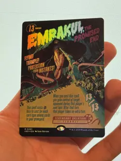 1X FOIL Emrakul, the Promised End BORDERLESS POSTER MINT MTG Magic INR Innistrad - Image 2