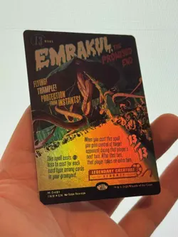 1X FOIL Emrakul, the Promised End BORDERLESS POSTER MINT MTG Magic INR Innistrad - Image 3