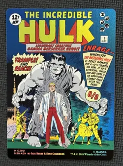 Bruce Banner / The Incredible Hulk (0390) - Foil - Borderless MTG Marvel Heroes - Image 1