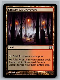 Magic MTG Champions of Kamigawa Lantern-Lit Graveyard #278/306 TCG CCG - Image 1