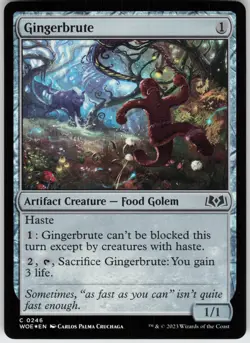 Foil Gingerbrute 246 Wilds of Eldraine C NM - Image 1
