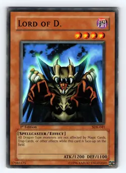 Yugioh Lord of D. SDK-041 1st Edition Super Rare - NM 💎 - Image 1