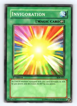 Yugioh Invigoration SDK-021 1st Edition Common - NM 💎 - Image 1