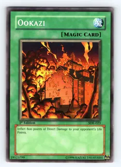 Yugioh Ookazi SDK-023 1st Edition Common - NM 💎 - Image 1