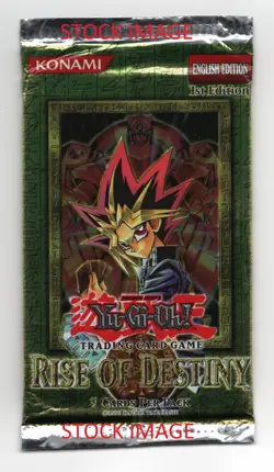 (500623) YUGIOH RISE OF DESTINY 1st Edition Sealed BOOSTER PACK - Image 1