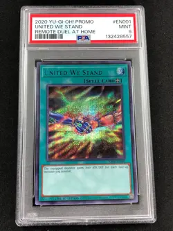 Yugioh 2020 United We Stand SBPR-EN001 PSA 9 Secret Rare - Image 1