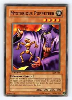 Yugioh Mysterious Puppeteer SDK-043 1st Edition Common - NM 💎 - Image 1
