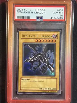 Red-Eyes Black Dragon SDJ-001 Unlimited PSA Gem Mint 10. - Image 1
