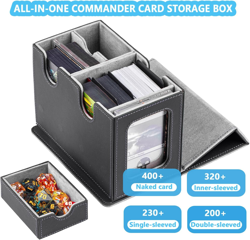 WELLMILLER MTG Deck Box for Commander with Dice Tray,Designed for MTG - Image 2