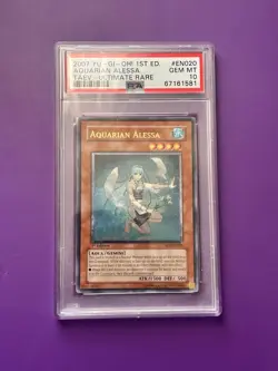 Yugioh PSA 10 Aquarian Alessa TAEV-EN020 Ultimate Rare 1st Edition POP 12 - Image 1