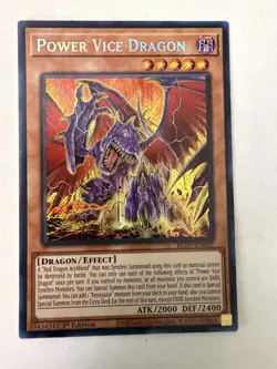 Yugioh - Power Vice Dragon - Secret - 1st - BLZD-EN002 - NM - Image 1
