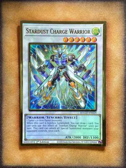 Yugioh Stardust Charge Warrior MAGO-EN029 Gold Rare 1st Ed NM - Image 1