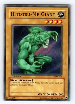 Yugioh Hitotsu-Me Giant SDK-002 1st Edition Common - NM 💎 - Image 1
