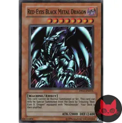 Yugioh Red-Eyes Black Metal Dragon PP01-EN015 Super Rare LP - Image 1