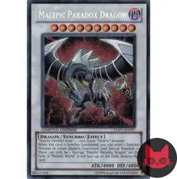 Yugioh Malefic Paradox Dragon YMP1-EN007 Secret Rare Limited Edition LP - Image 1