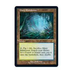WOTC MtG Modern Horizons 2 Misty Rainforest (Retro Frame) (R) NM - Image 1