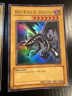 Yu-Gi-Oh! 3-Card Lot Blue-Eyes SDK-001, Dark Magician SDY-006, Red Eyes SDJ-001 - Image 4