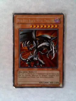 Yu-Gi-Oh TCG: Prismatic Secret Rare Red-Eyes Black Metal Dragon FMR-001 Damaged - Image 1