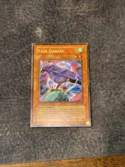 Yugioh Yata-Garasu Legacy of Darkness Secret Rare Holo 1st LOD-000 NM HOLO Bleed - Image 1
