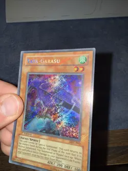 Yugioh Yata-Garasu Legacy of Darkness Secret Rare Holo 1st LOD-000 NM HOLO Bleed - Image 5
