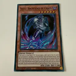 Yu-Gi-Oh! Skull Archfiend Of Chaos CORI-EN002 Super Rare Mint 1st Edition - Image 1