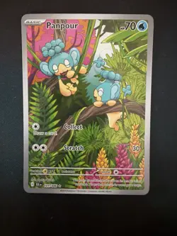 Panpour 101/086 Pokemon TCG Black Bolt Illustration Rare NM - Image 1
