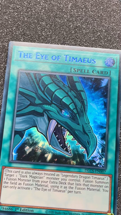 NM The Eye of Timaeus + Fang of Critias + Claw of Hermos DLCS Ultra Rare Yugioh! - Image 2