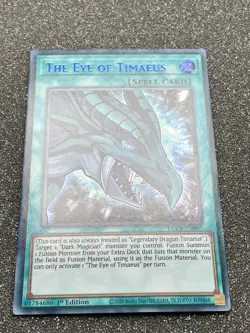 NM The Eye of Timaeus + Fang of Critias + Claw of Hermos DLCS Ultra Rare Yugioh! - Image 4