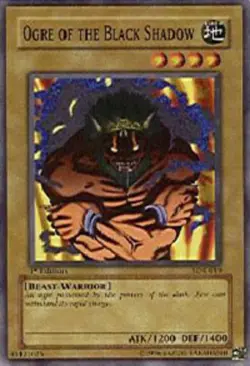Yugioh! LP Ogre of the Black Shadow - SDK-019 - Common - 1st Edition Lightly Pla - Image 1