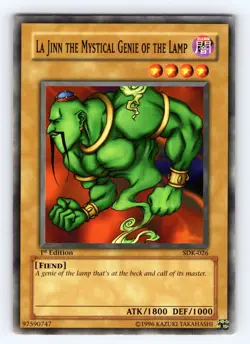 Yugioh La Jinn the Mystical Genie of the Lamp SDK-026 1st Ed. Common - NM 💎 - Image 1