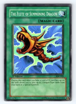 Yugioh The Flute of Summoning Dragon SDK-042 1st Edition Super Rare - NM 💎 - Image 1